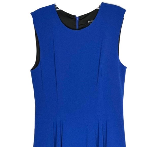 41 Hawthorn Royal Blue/Black Fit/Flare Knit Dress - M - Picture 3 of 10